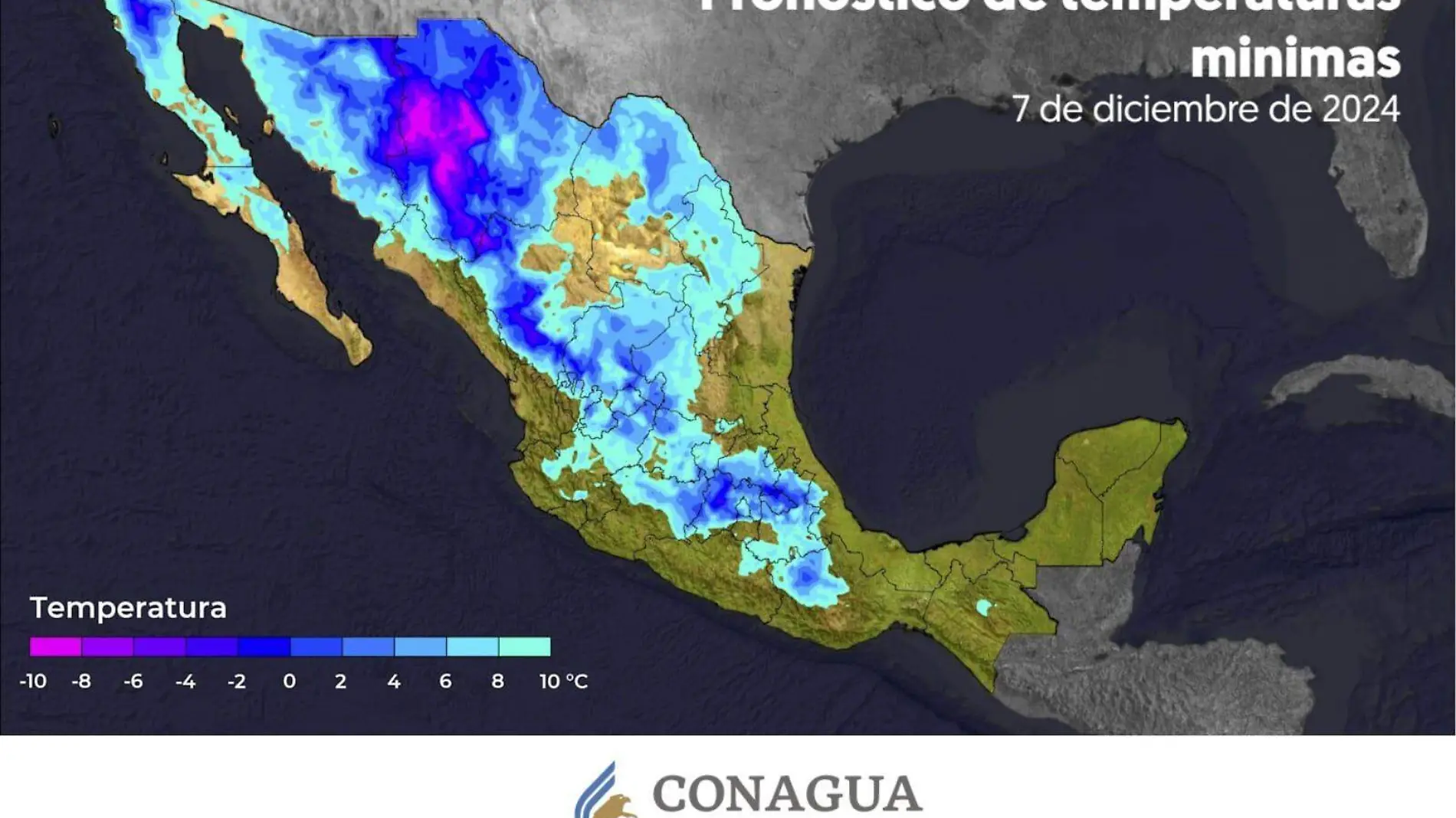 Pronóstico del clima Sonora el 07 de diciembre